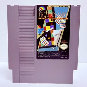 Pictionary NES (Nintendo, 1990) With Original Manual Authentic - Clean - Tested