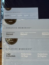 CREATIVE MEMORIES 12 x 12 SCRAPBOOKING 3-Pc Set BROWN Album,Paper,Protectors NEW
