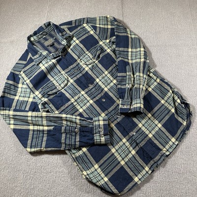 Pendleton Cotton Flannel Thomas Kay Button Up Plaid Shirt Pockets Mens Medium