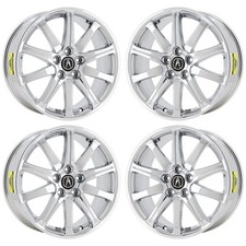 19 Acura Tl Pvd Bright Chrome Wheels-c Rims Factory Oem 71787 Exchange 2009-...