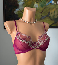 NWT La Perla PAISLEY Pink Sheer Underwire Lac...
