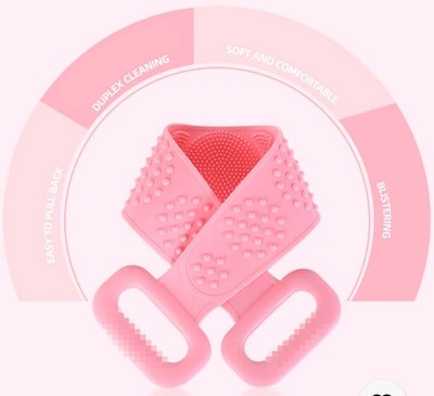 Peeling Rückenspüler Duschschrubber Silikon Körpergurt Luffa Rückenschrubber