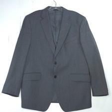 Banana Republic 100 Wool Gray Pin-Striped Single Breasted Suit Office Formal