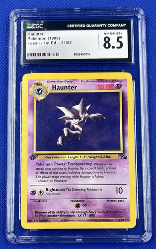 Haunter (1st Edition) graded CGC 8.5 for sale on eBay