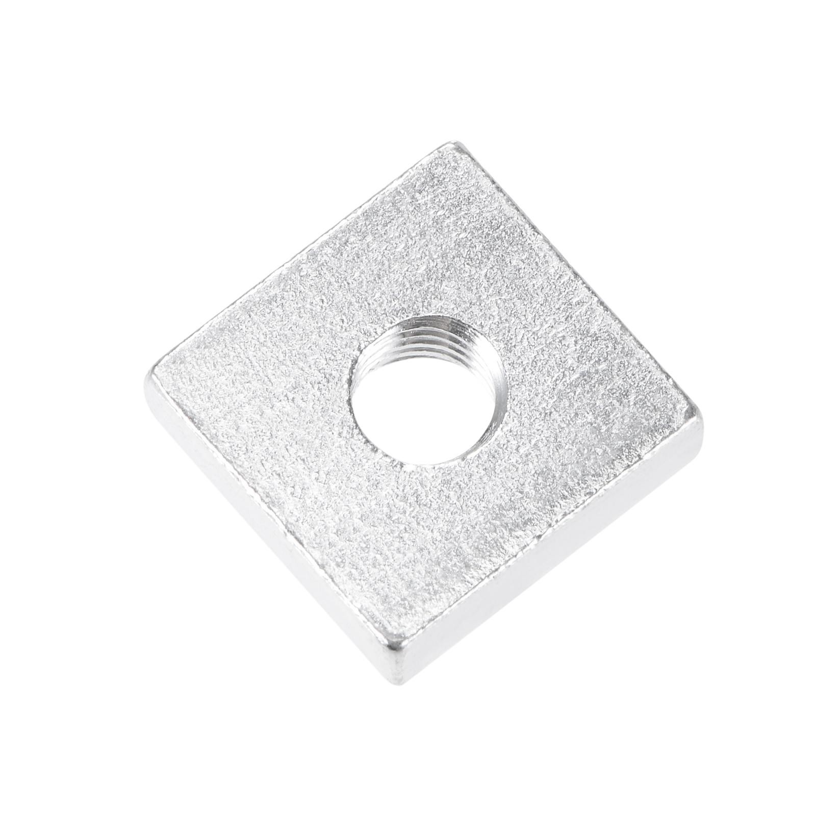 25pcs Square Nuts M6x15mmx4mm Zinc-Plated Metric Coarse Thread Assortment Kit