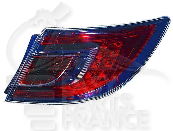 Feu arrière-droit extérieur rouge LED pour Mazda 6 berline 2008 à 2010