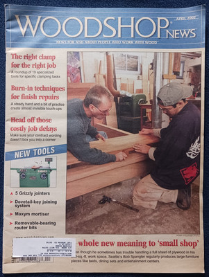 Woodshop News - April 2002 - News For & About People Who Work With Wood