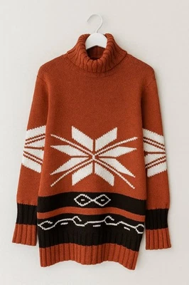 Women Pons Triko Sweater Orange Acrylic 40 / L / - Bild 1 von 2