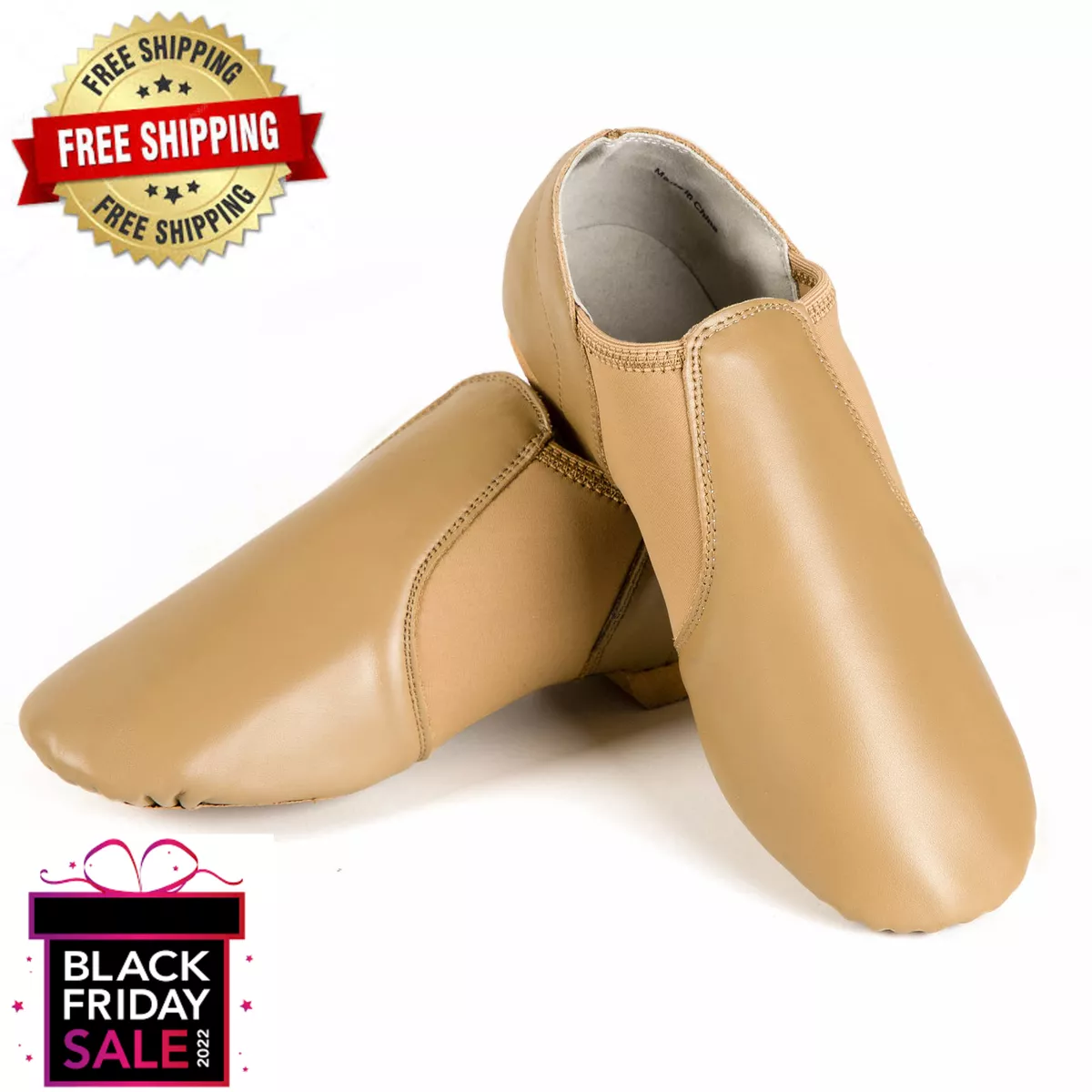 Girls tan deals jazz shoes