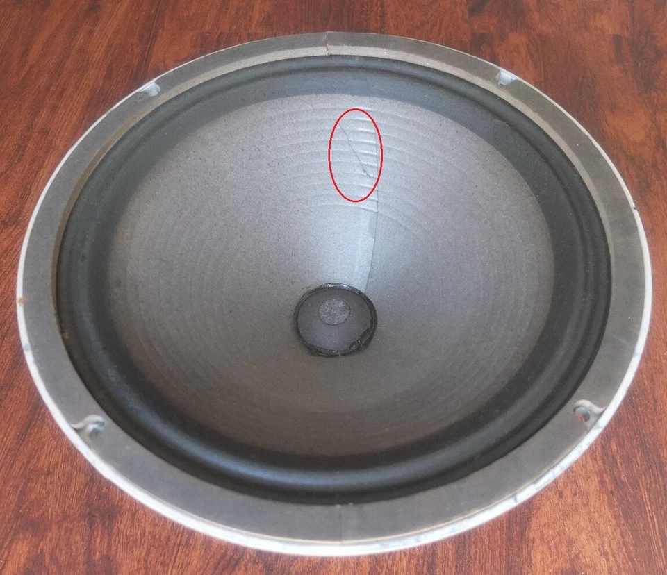 Altavoz de guitarra OLSON S-713 rango completo 12" mfd por JENSEN c.1968—reparación de cono pequeño Foto 2 de 4
