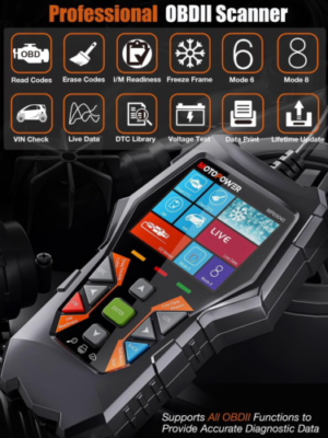 MOTOPOWER MP69040 Car OBD2 Scanner Check Engine Fault Code Reader