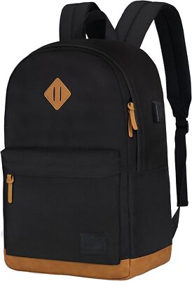 Large Carry-on Travel Laptop Backpack with USB Charging Port For Men and Wome...