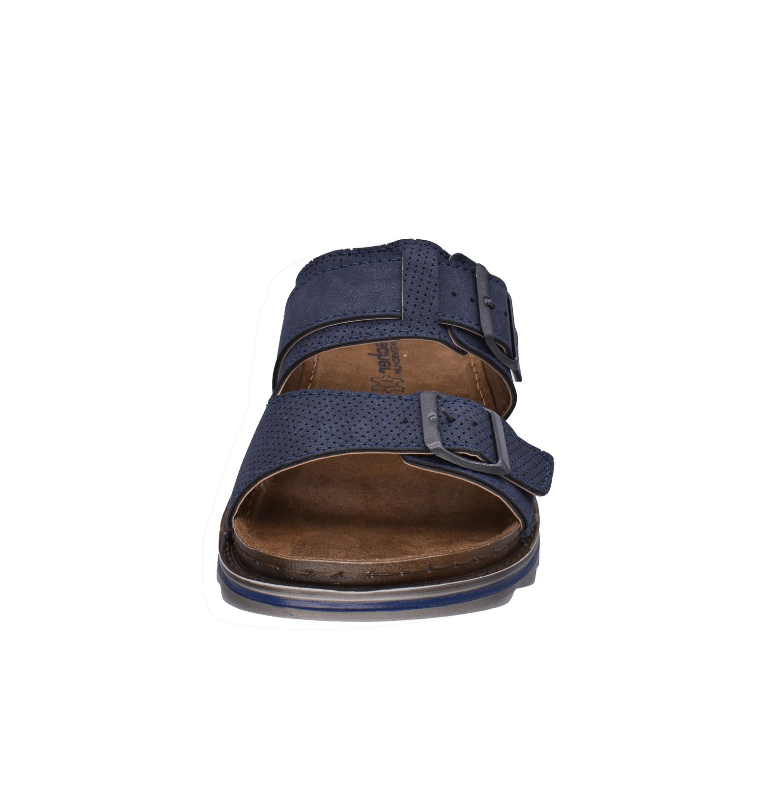 SAOLA Fischer Sandalo Uomo Due Cinghie Sole In Pelle Lars 526661