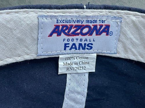 Arizona Wildcats Hat Cap Strapback Blue White Adjustable Embroidered Adult Size - Picture 7 of 7