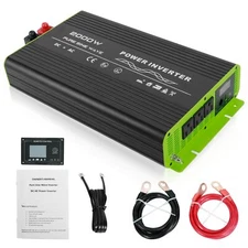 2000W Pure Sine Wave Inverter 12V DC to 110V AC Converter for RV Camper