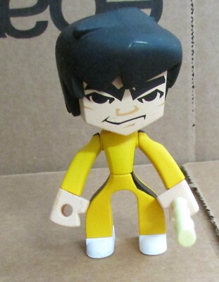 Bruce Lee's Temple of Kung Fu Game of Death Yellow Jumpsuit Staff Action  Figure