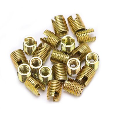20Pcs Self-Tapping Thread Inserts Carbon Steel Thread Repair Inserts Accessor...