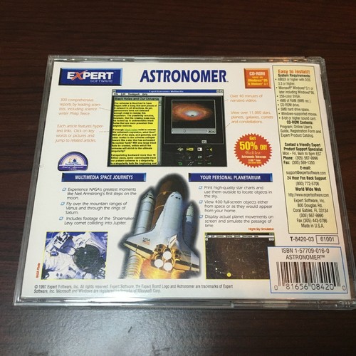 Expert Software Astronomer CD-ROM (Windows 3.1 and Windows 95) - Picture 5 of 5