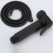 Black Oil Rubbed Brass Handheld Bidet Spray Shower Head Shattaf Toilet Hose kit