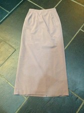 SKIRT 10 Gorgeous Designer Nicole Farhi Long Wool Blend Mauve Skirt