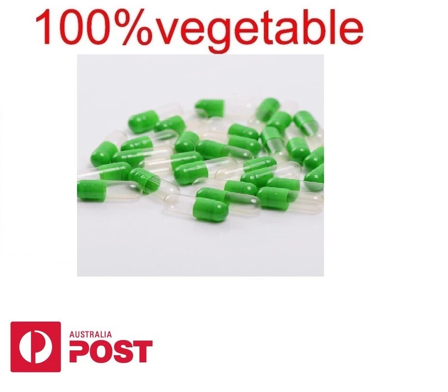 💊 Size 000 00 0 1 2 3 4 Empty Vegetable Capsules Medicine Pill Vitamins - image 4 of 4