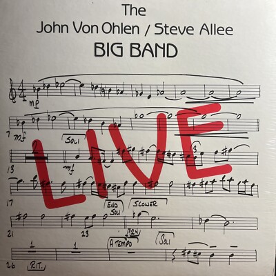 The John Von Ohlen / Steve Allee BIG BAND LIVE   SEALED LP Jazz Vinyl Record NOS