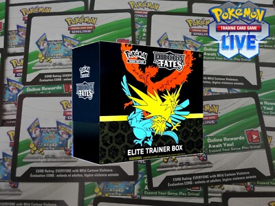 4x UNUSED CHEAPEST Elite Trainer Box Pokemon TCGL LIVE CODES - MESSAGD - SALE
