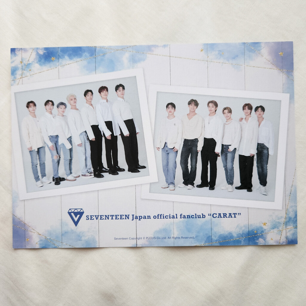 SEVENTEEN　トレカ　雑誌　ポストカード SEVENTEEN CARAT MAGAZINE vol.9 +Postcard Japan fanclub kpop