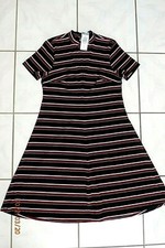 NWTTorrid 00 Dress Medium Large 10 Striped Ribbed Fit N Flare Stretch $65 E357