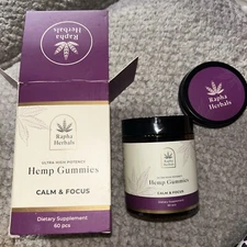 Rapha Herbals Calm & Focus Gummies 60 Pcs