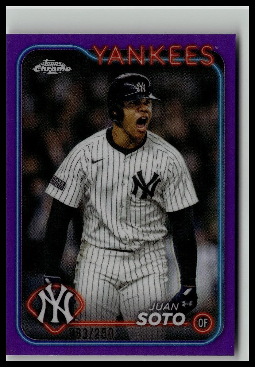 2024 Topps Chrome Update #USC1 Juan Soto Purple Refractors #/250