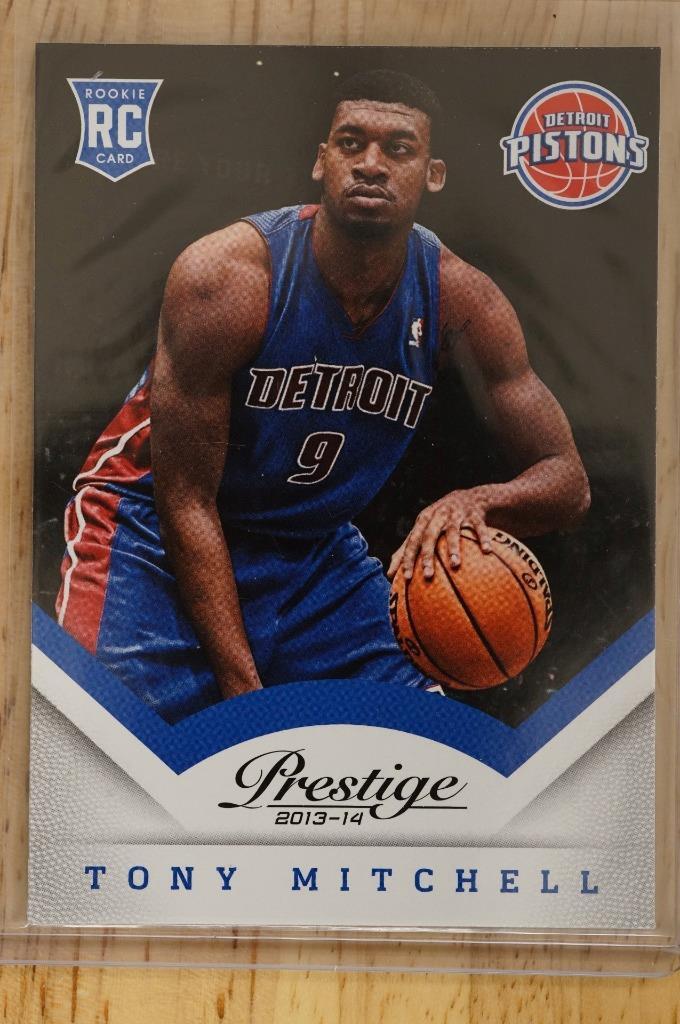 2013-14 Prestige Basketball Card #196 Tony Mitchell Rookie Detroit Pistons