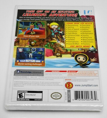 JUMPSTART: Escape from Adventure Island 🐶 (Nintendo Wii) CIB NEW