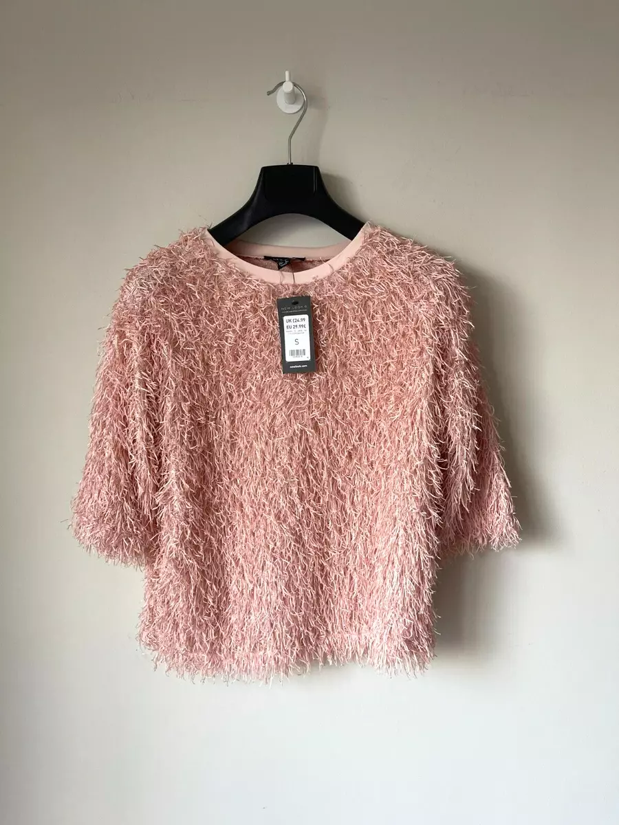 Pink store eyelash jumper