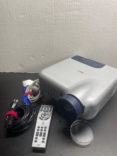 NEC LT240K Portable Projector with Cables Carrying Case Remote working see pics