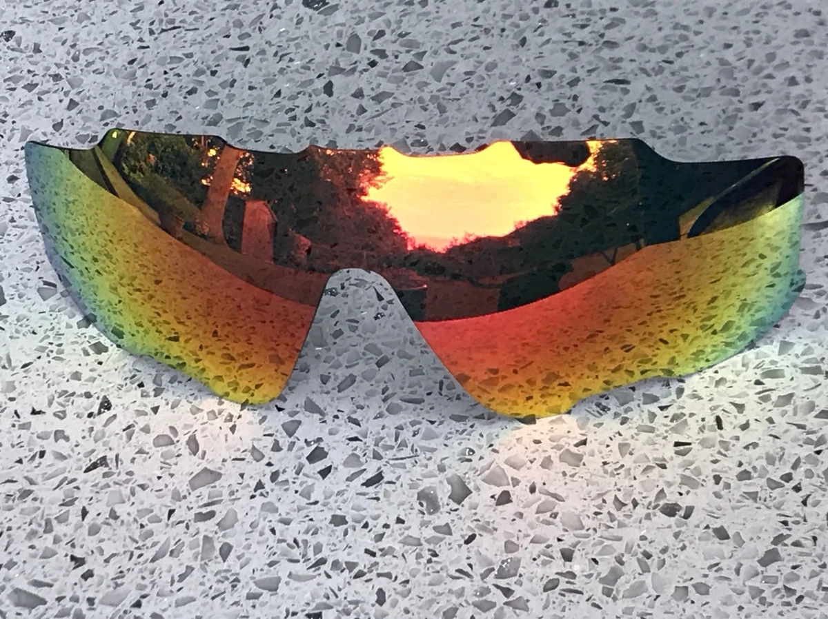ETCHED POLARIZED FIRE RED MIRROR REPLACEMENT OAKLEY JAWBREAKER