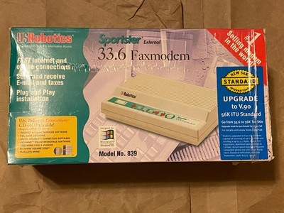 US Robotics Sportster 33.6 External Fax Modem - Factory Sealed Vintage Old Stock