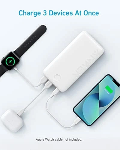 20,000mAh 22.5W Fast Charging Power Bank in White