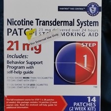 Habitrol Stop Smoking Patch Step 1 21mg Nicotine Transdermal 14 Self-Adh