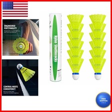 ZHENAN Badminton Birdies,12 Pack Nylon Badminton Shuttlecocks-Hight Speed