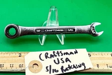 Craftsman USA SAE 5/16" VA 42633 Ratcheting Combination Wrench Made In USA