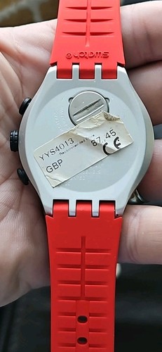 Mens Genuine Swatch Irony X-lite Chronograph Watch Stripes Yys4013 - Picture 3 of 7