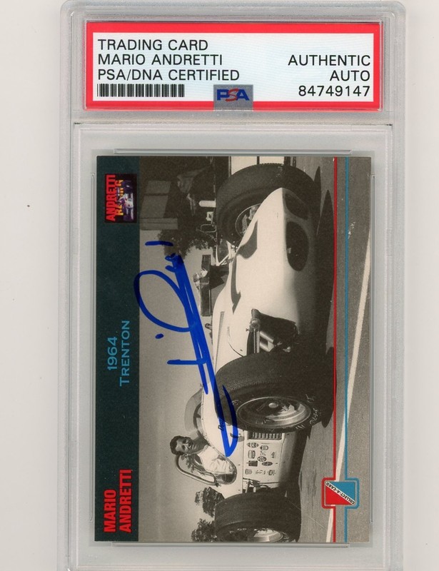 MARIO ANDRETTI 1992 Andretti Racing #24 Signed AUTO Card PSA DNA Certified F1