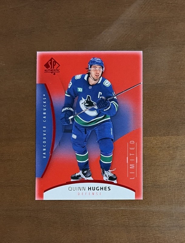 2025-26 SP Authentic - Limited Red Quinn Hughes #92