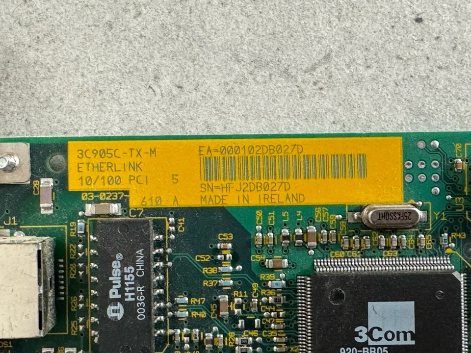 Scheda Di Rete 3COM 3C905C-TX-M ETHERLINK 10/100MBPS RJ45 PCI - Immagine 3 di 4