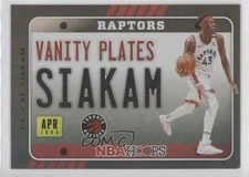 2020-21 Panini NBA Hoops Vanity Plates Holo Pascal Siakam #21