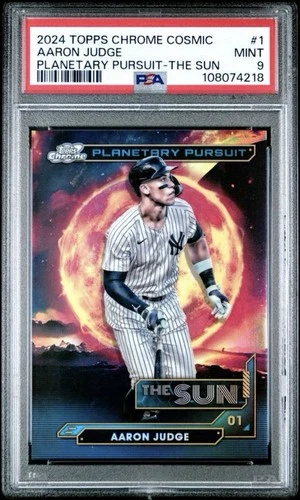 2024 Topps Chrome Cosmic Aaron Judge Planetary Pursuit- The Sun #1 PSA 9 Yankees