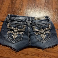 Rock Revival Cut Off Denim Shorts Size 27