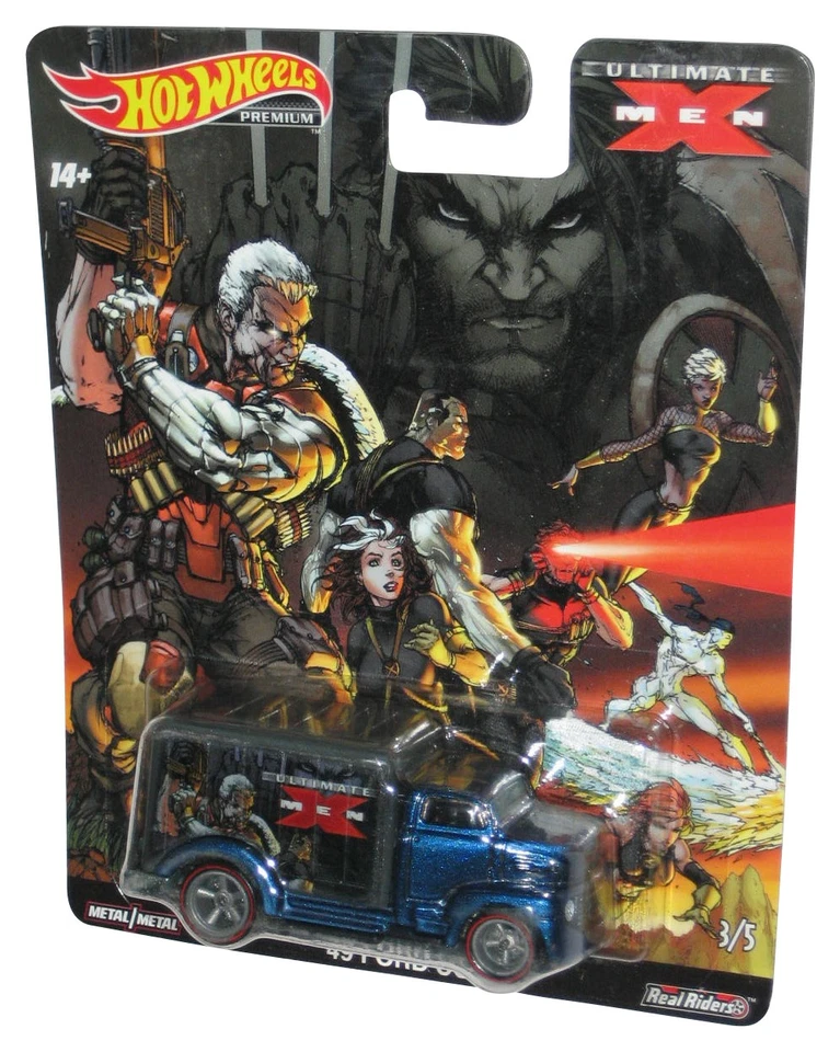 Hot Wheels Marvel Ultimate X-Men Blau 49 Ford COE Real Riders Spielzeug-Truck - Bild 1 von 1