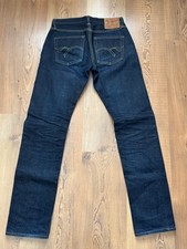 The Flat Head Jeans 3002 - Size 30 Slim Tapered Raw Japanese Denim 14.5 oz